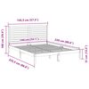 vidaXL Prodloužen&yacute; r&aacute;m postele bez matrace b&iacute;l&yacute; 140 x 220 cm masiv