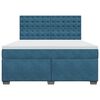 vidaXL Box spring postel s matrac&iacute; modr&aacute; 180 x 200 cm samet