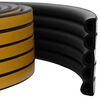 vidaXL Samolepic&iacute; okenn&iacute; těsněn&iacute; Čern&aacute; 12 x 10 mm 25 m EPDM pěna