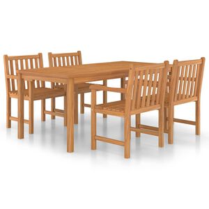 vidaXL 5d&iacute;ln&aacute; zahradn&iacute; j&iacute;deln&iacute; sada 180 x 90 cm masivn&iacute; teakov&eacute; dřevo