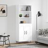 vidaXL Skříň highboard bílá 69,5 x 34 x 180 cm kompozitní dřevo