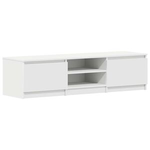 vidaXL TV stolek b&iacute;l&yacute; 140 x 40 x 35,5 cm kompozitn&iacute; dřevo