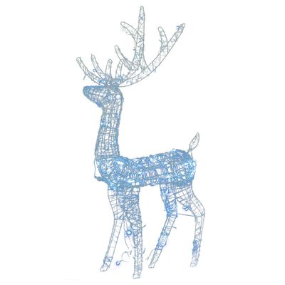 vidaXL Vánoční dekorace akryloví sobi 2 ks 120 cm teplé chladná bílá