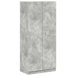 vidaXL &Scaron;atn&iacute; skř&iacute;ň betonově &scaron;ed&aacute; 90 x 52 x 200 cm kompozitn&iacute; dřevo