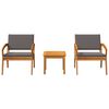 vidaXL Bistro souprava Hnědá 45 x 45 x 38cm Masivní akáciové dřevo