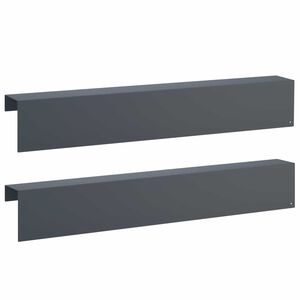 vidaXL Kryc&iacute; profil na zahradn&iacute; obruby 2 ks 100 x 10 x 15 cm Ocel