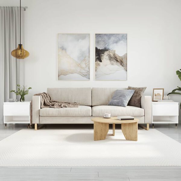 vidaXL Konferenčn&iacute; stolky 2 ks leskl&eacute; b&iacute;l&eacute; 50x46x50cm kompozitn&iacute; dřevo