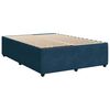 vidaXL Box spring postel s matrac&iacute; modr&aacute; 140 x 190 cm samet