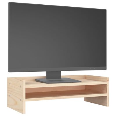 vidaXL Stojan na monitor 50x24x16 cm masivní borové dřevo
