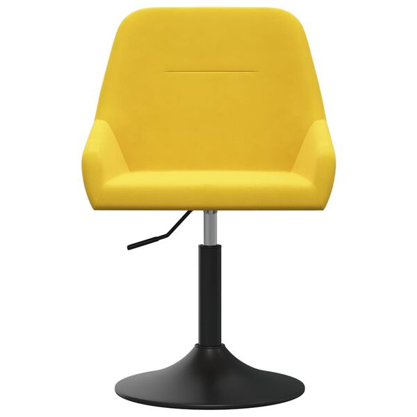 vidaXL Barov&aacute; židle hořčicově žlut&aacute; samet
