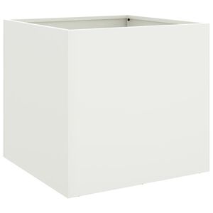 vidaXL Truhl&iacute;k b&iacute;l&yacute; 42 x 40 x 39 cm ocel