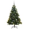 vidaXL Uměl&yacute; skl&aacute;pěc&iacute; v&aacute;nočn&iacute; stromek s 300 LED a koulemi 180 cm