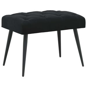vidaXL Lavice s knofl&iacute;kov&yacute;m pro&scaron;&iacute;v&aacute;n&iacute;m Čern&aacute; 60 x 40 x 45 cm Samet