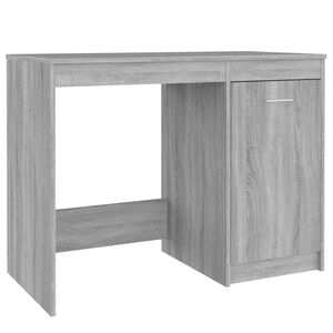 vidaXL Psac&iacute; stůl &scaron;ed&yacute; sonoma 100 x 50 x 76 cm kompozitn&iacute; dřevo