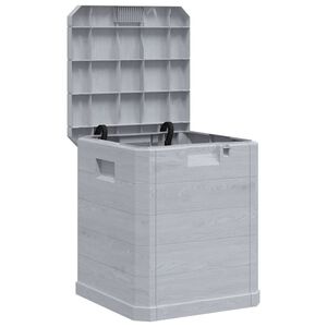 vidaXL Zahradn&iacute; &uacute;ložn&yacute; box 90 l světle &scaron;ed&yacute;
