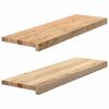 vidaXL N&aacute;&scaron;lapy na schody 2 ks neo&scaron;etřen&eacute; 80x25x2 cm masivn&iacute; dub
