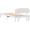 vidaXL R&aacute;m postele s čelo B&iacute;l&aacute; 100 x 200 cm Masivn&iacute; borov&eacute; dřevo