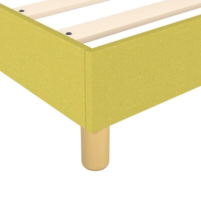 vidaXL Box spring postel zelená 200 x 200 cm textil