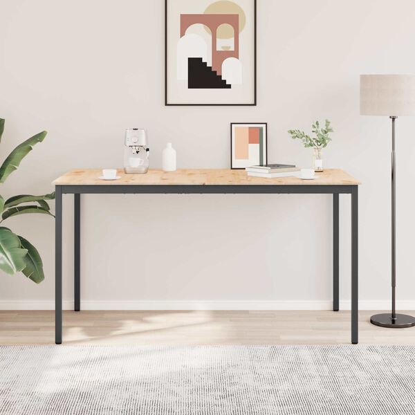 vidaXL Barov&yacute; stůl Př&iacute;rodn&iacute; 110 x 55 x 105 cm Masivn&iacute; borov&eacute; dřevo