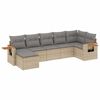 vidaXL Patio Sofa Set 6m&iacute;stn&eacute; Beige and Grey
