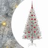 vidaXL V&aacute;nočn&iacute; stromeček Stř&iacute;brn&aacute; 120 cm PET