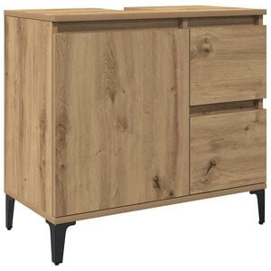 vidaXL Skř&iacute;ňka pod umyvadlo dub artisan 65x33x60 cm kompozitn&iacute; dřevo