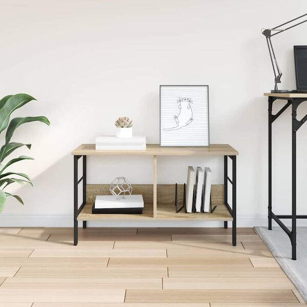 vidaXL Knihovna Sonoma dub 82 x 32 x 47 cm kompozitn&iacute; dřevo