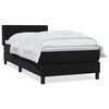 vidaXL Box spring postel s matrac&iacute; čern&aacute; 80x210 cm samet