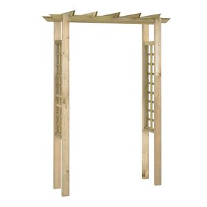 vidaXL Bes&iacute;dka / růžov&yacute; oblouk 150x60x204 cm impregnovan&eacute; dřevo