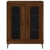 vidaXL Skř&iacute;ň highboard hněd&yacute; dub 69,5 x 34 x 180 cm kompozitn&iacute; dřevo
