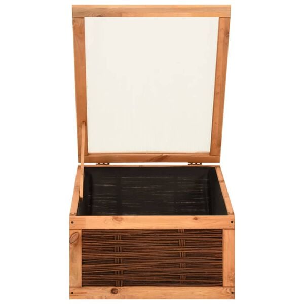 vidaXL Pařeni&scaron;tě 60 x 80 x 45 cm masivn&iacute; borov&eacute; dřevo a vrba