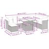 vidaXL 9d&iacute;ln&aacute; zahradn&iacute; sestava s podu&scaron;kami hněd&aacute; polyratan ak&aacute;cie