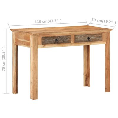 vidaXL Psací stůl 110 x 50 x75 cm masivní recyklované dřevo