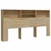 vidaXL Čelo postele s &uacute;ložn&yacute;m prostorem dub sonoma 200 x 19 x 103,5 cm