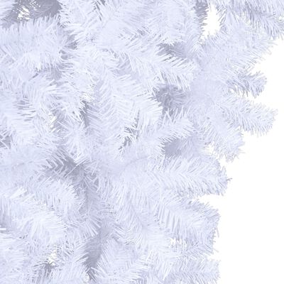 vidaXL Obrácený umělý vánoční stromek se stojanem bílý 210 cm