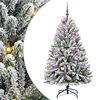 vidaXL Uměl&yacute; v&aacute;nočn&iacute; stromeček 150 cm 150 LED Tepl&aacute; b&iacute;l&aacute; PVC a ocel