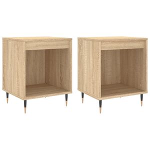 vidaXL Nočn&iacute; stolky 2 ks dub sonoma 40 x 35 x 50 cm kompozitn&iacute; dřevo