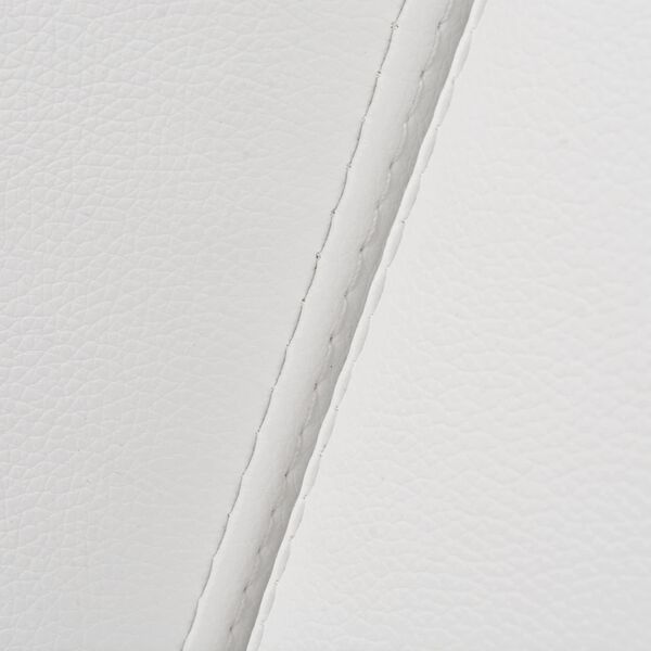 vidaXL Pohovka B&iacute;l&aacute; textil