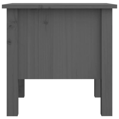 vidaXL Odkládací stolek šedý 40 x 40 x 39 cm masivní borovice