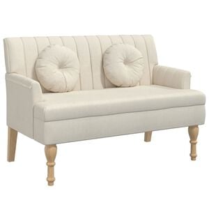 vidaXL Lavice s pol&scaron;t&aacute;ři 113 x 64,5 x 75,5 cm len