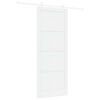 vidaXL Posuvn&eacute; dveře 93 x 232 cm Kompozitn&iacute; dřevo B&iacute;l&aacute;