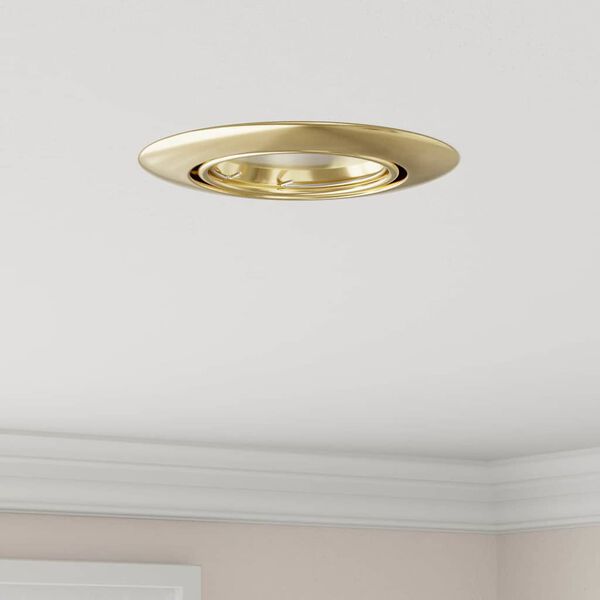 vidaXL Bodov&eacute; světlo 6 pcs Zlat&aacute; 9 x 9 x 2,5 cm kov