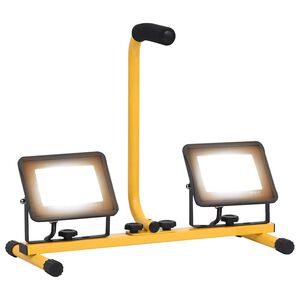 vidaXL LED reflektor s rukojet&iacute; 2 x 30 W tepl&eacute; b&iacute;l&eacute; světlo