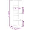 vidaXL Skříň highboard dub sonoma 45 x 41 x 124 cm kompozitní dřevo