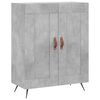 vidaXL Skř&iacute;ň highboard betonově &scaron;ed&aacute; 69,5x34x180 cm kompozitn&iacute; dřevo