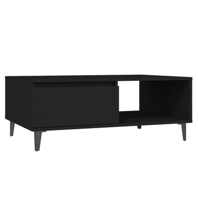 vidaXL Konferenční stolek černý 90 x 60 x 35 cm dřevotříska