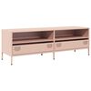 vidaXL TV skř&iacute;ňka růžov&aacute; 135 x 39 x 43,5 cm ocel v&aacute;lcovan&aacute; za studena