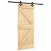 vidaXL Posuvn&eacute; dveře Přirozen&aacute; a čern&aacute; 85 x 210 cm