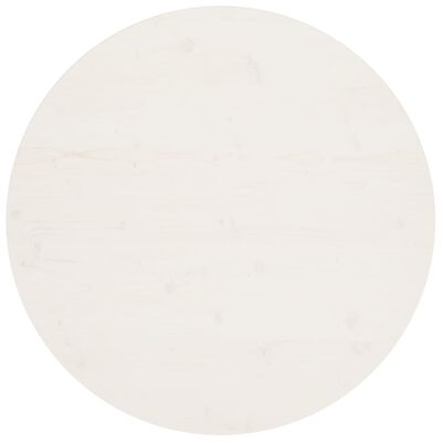 vidaXL Stolní deska bílá Ø 90 x 2,5 cm masivní borové dřevo