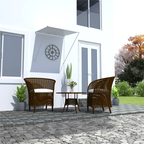 vidaXL Zatahovací markýza 100 x 150 cm krémová